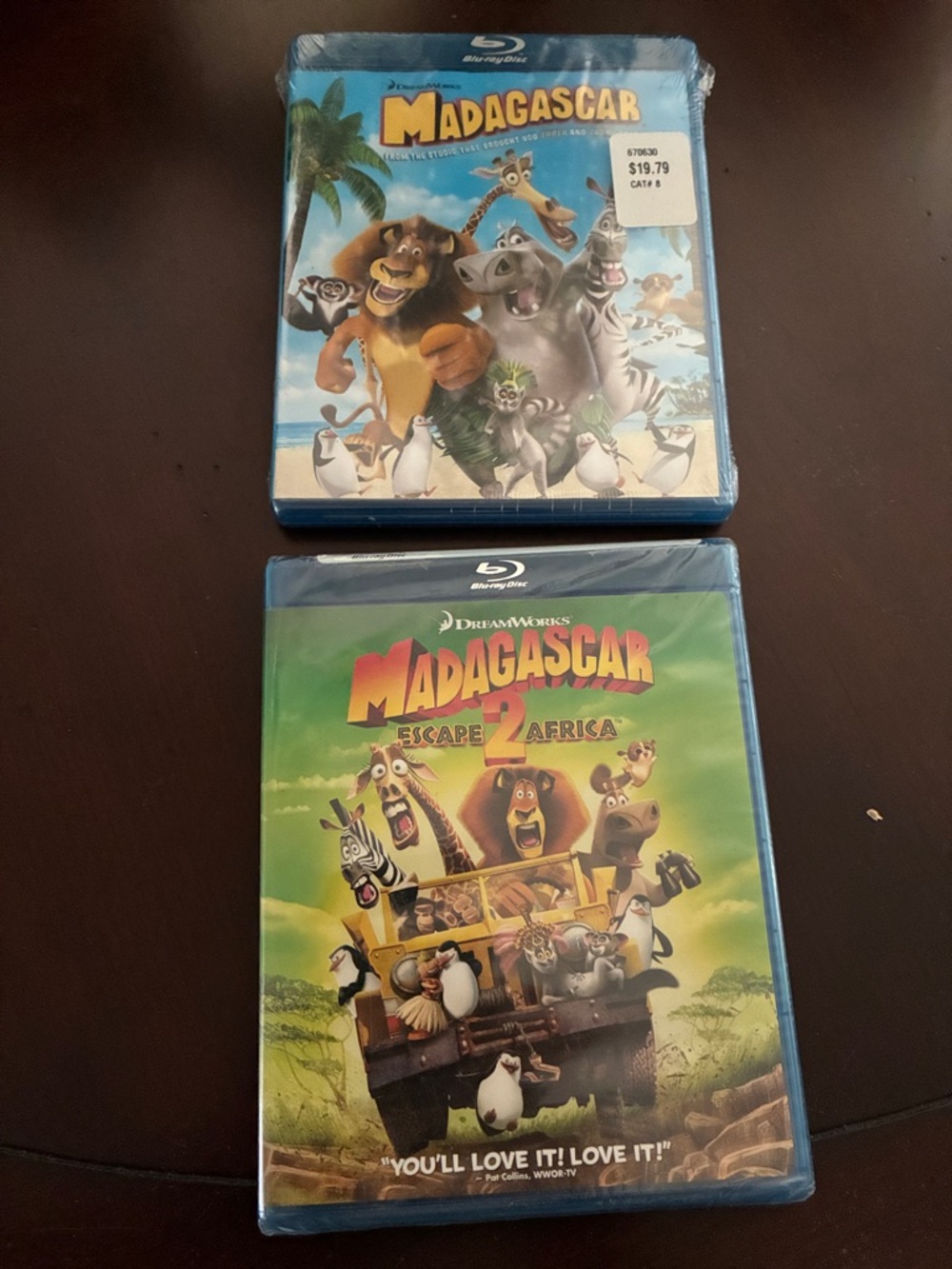 NWOT DreamWorks Madagascar Blu-ray and Escape to America